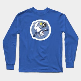 Snowman Bicycle Kick Long Sleeve T-Shirt